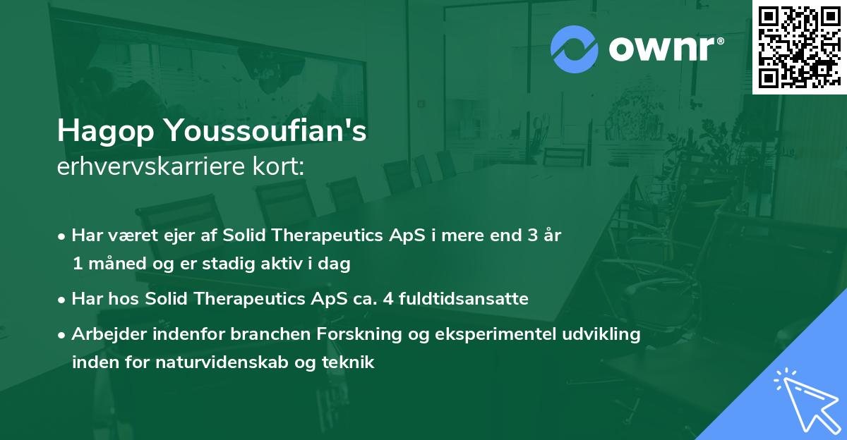 Hagop Youssoufian's erhvervskarriere kort