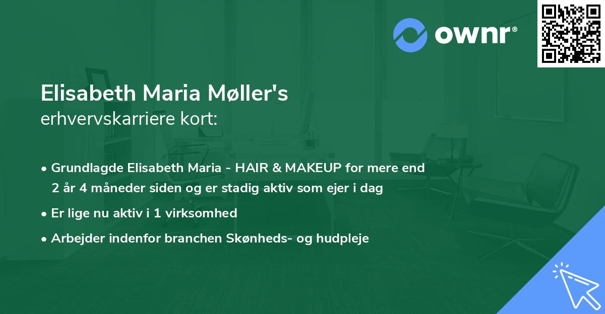 Elisabeth Maria Møller's erhvervskarriere kort