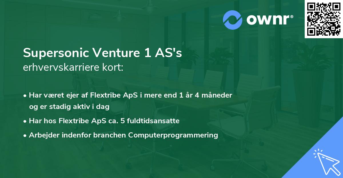 Supersonic Venture 1 AS's erhvervskarriere kort