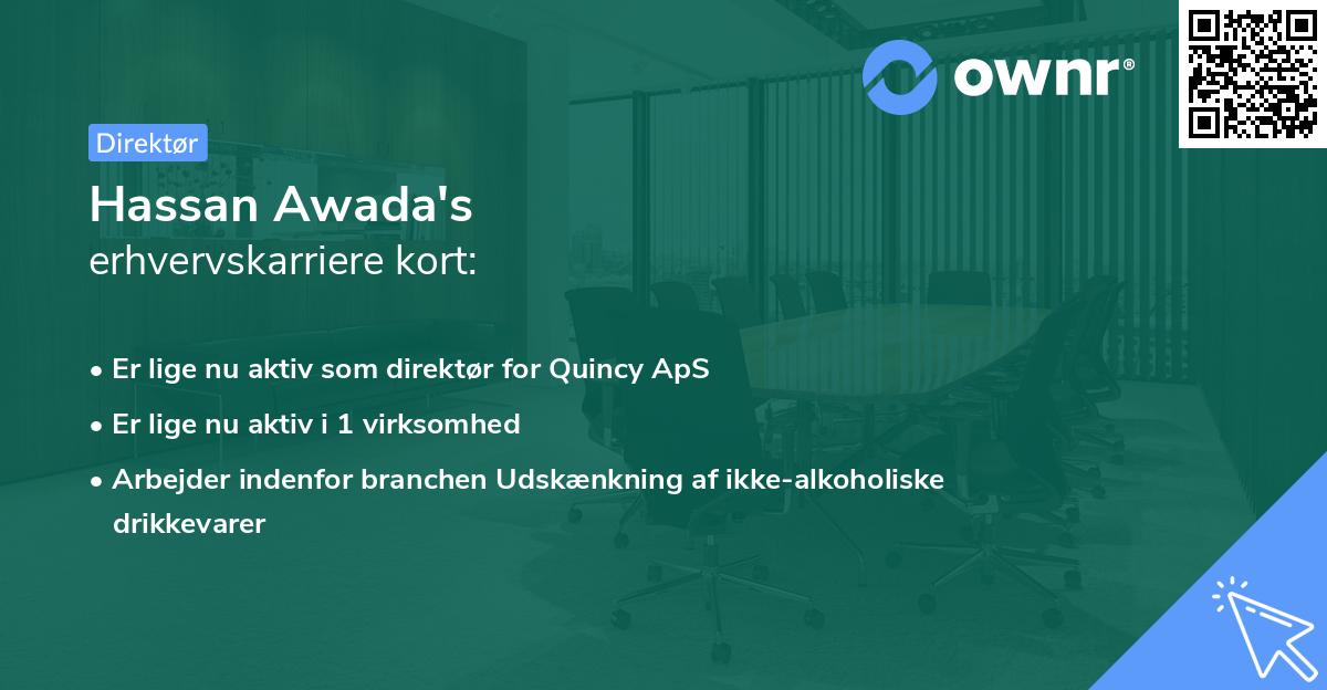 Hassan Awada's erhvervskarriere kort