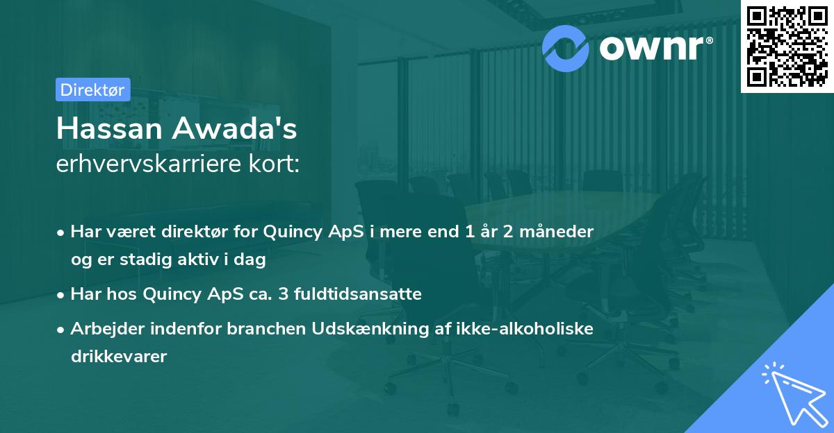 Hassan Awada's erhvervskarriere kort