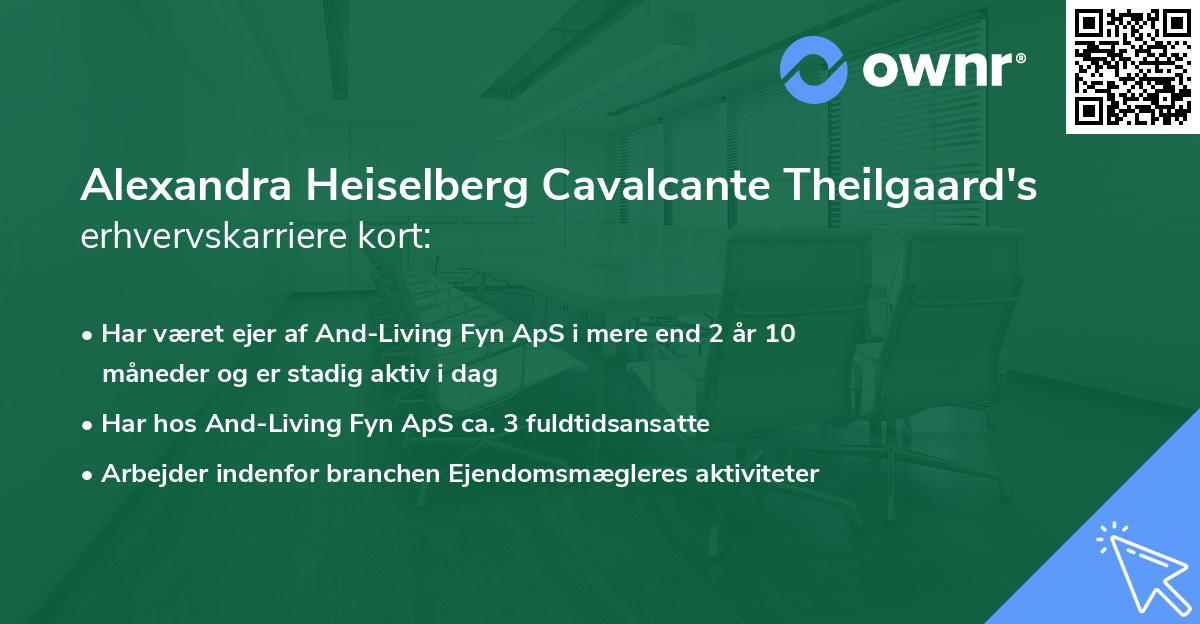 Alexandra Heiselberg Cavalcante Theilgaard's erhvervskarriere kort