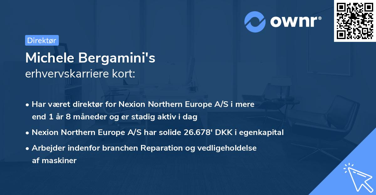 Michele Bergamini's erhvervskarriere kort