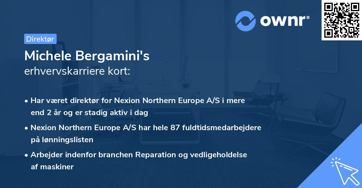 Michele Bergamini's erhvervskarriere kort