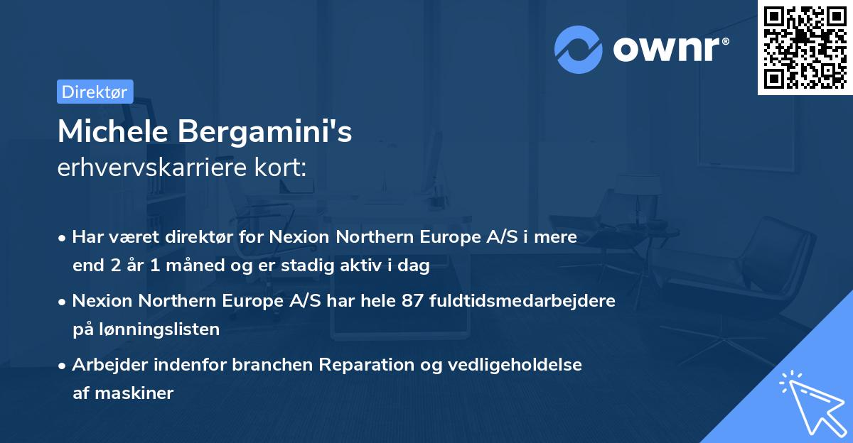Michele Bergamini's erhvervskarriere kort