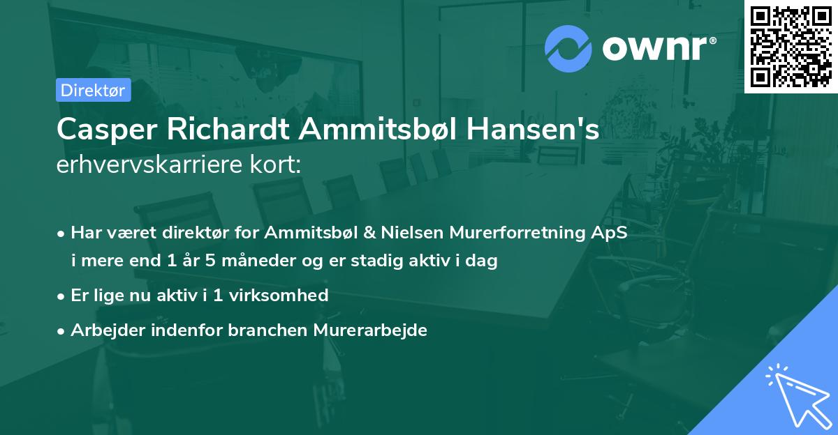 Casper Richardt Ammitsbøl Hansen's erhvervskarriere kort