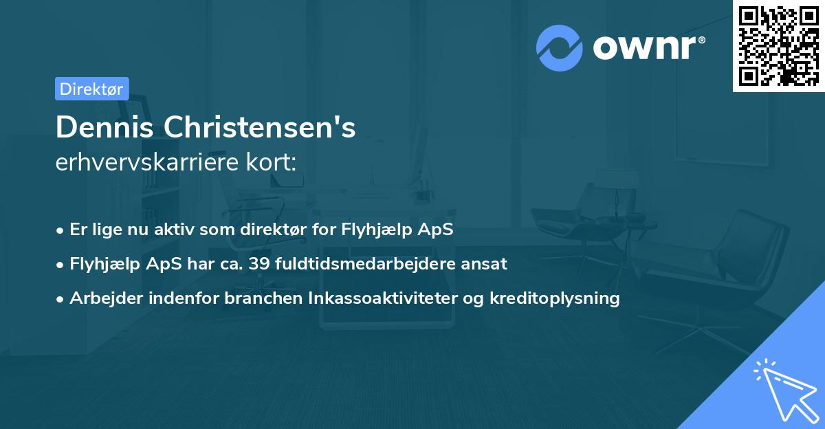 Dennis Christensen's erhvervskarriere kort