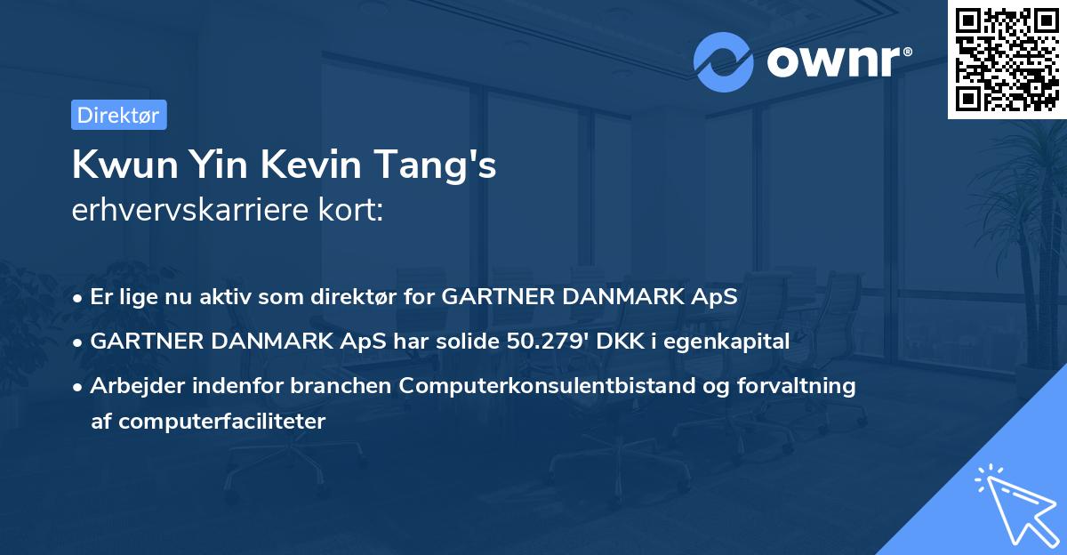 Kwun Yin Kevin Tang's erhvervskarriere kort
