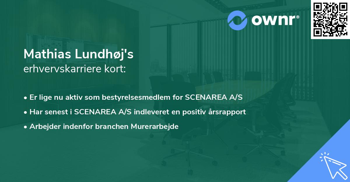 Mathias Lundhøj's erhvervskarriere kort