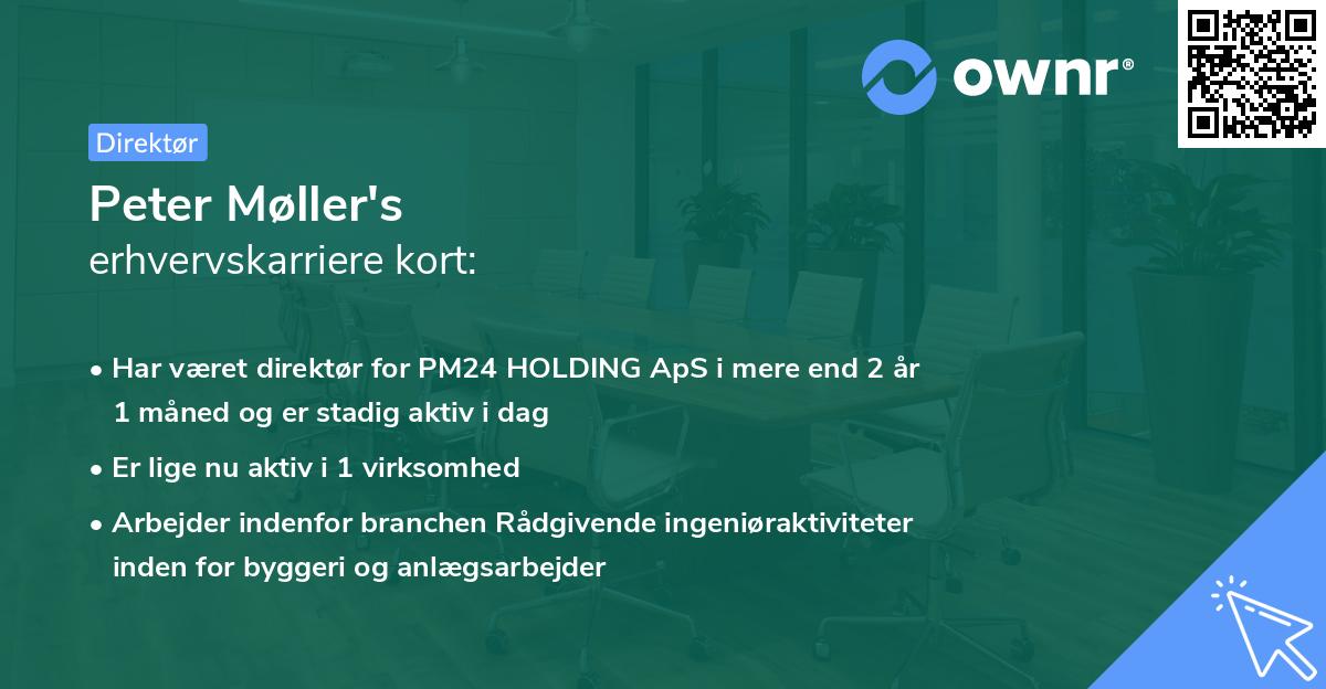 Peter Møller's erhvervskarriere kort