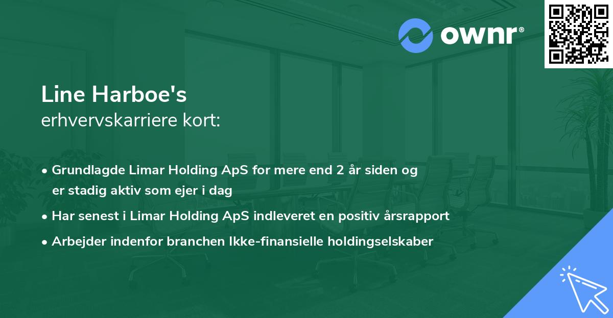 Line Harboe's erhvervskarriere kort