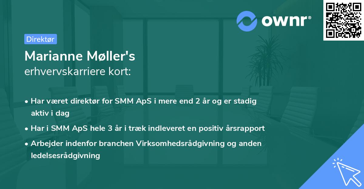 Marianne Møller's erhvervskarriere kort