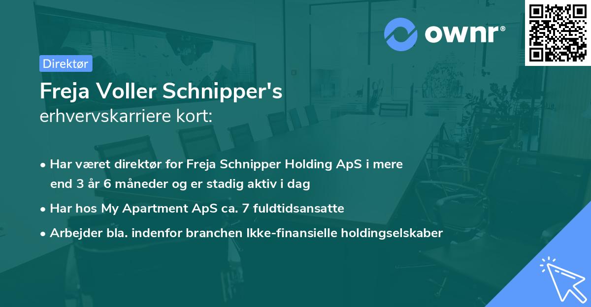 Freja Voller Schnipper's erhvervskarriere kort