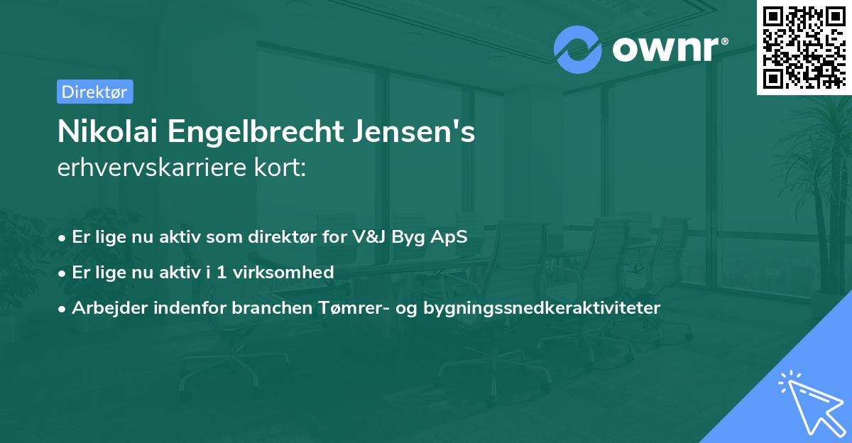 Nikolai Engelbrecht Jensen's erhvervskarriere kort