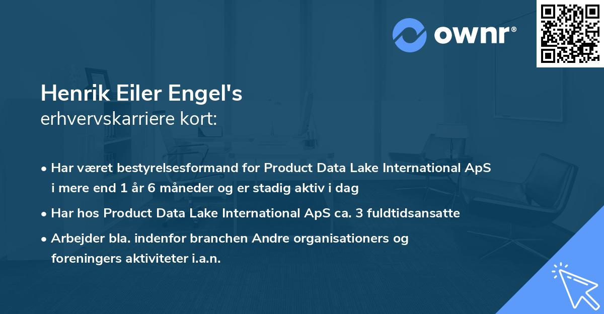 Henrik Eiler Engel's erhvervskarriere kort