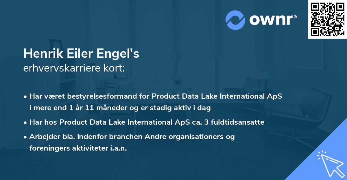 Henrik Eiler Engel's erhvervskarriere kort