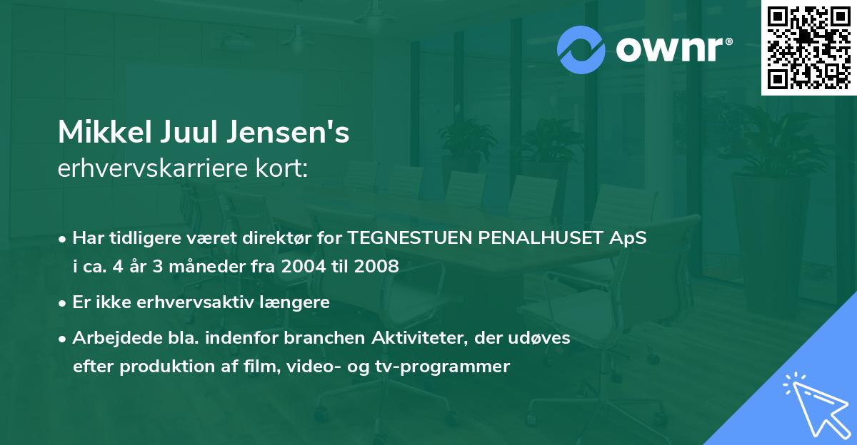 Mikkel Juul Jensen's erhvervskarriere kort