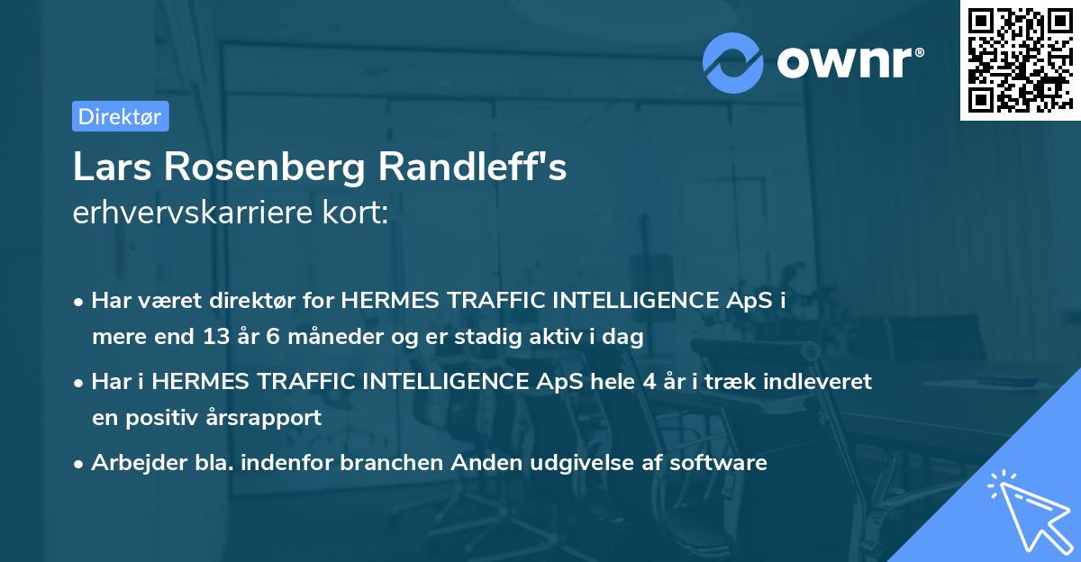 Lars Rosenberg Randleff's erhvervskarriere kort