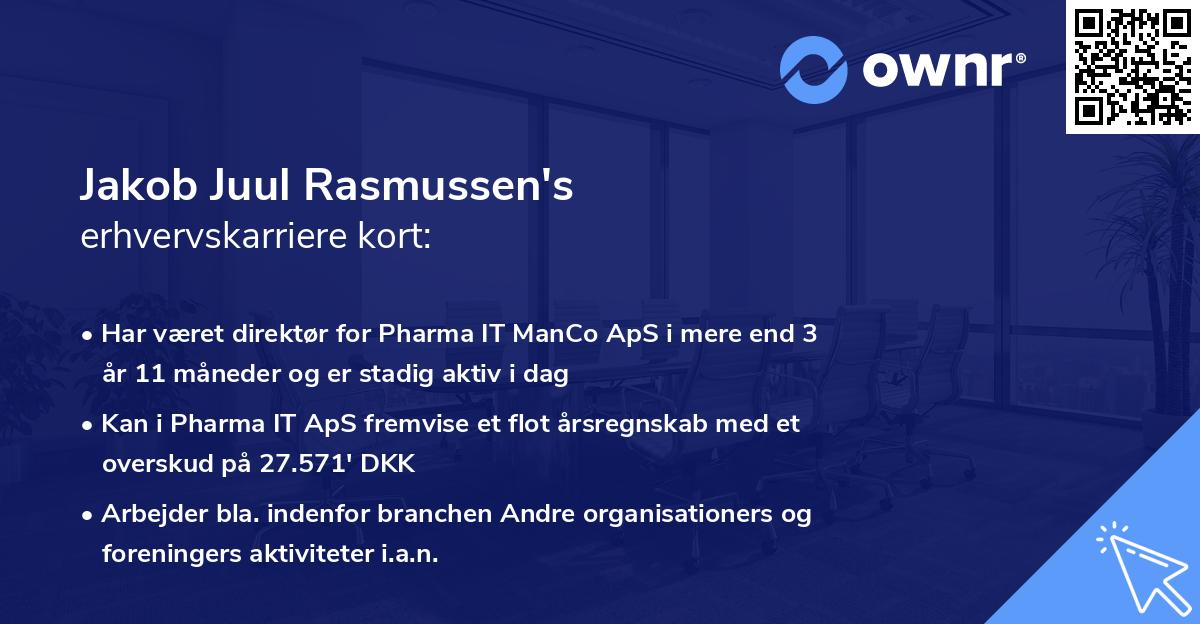 Jakob Juul Rasmussen's erhvervskarriere kort