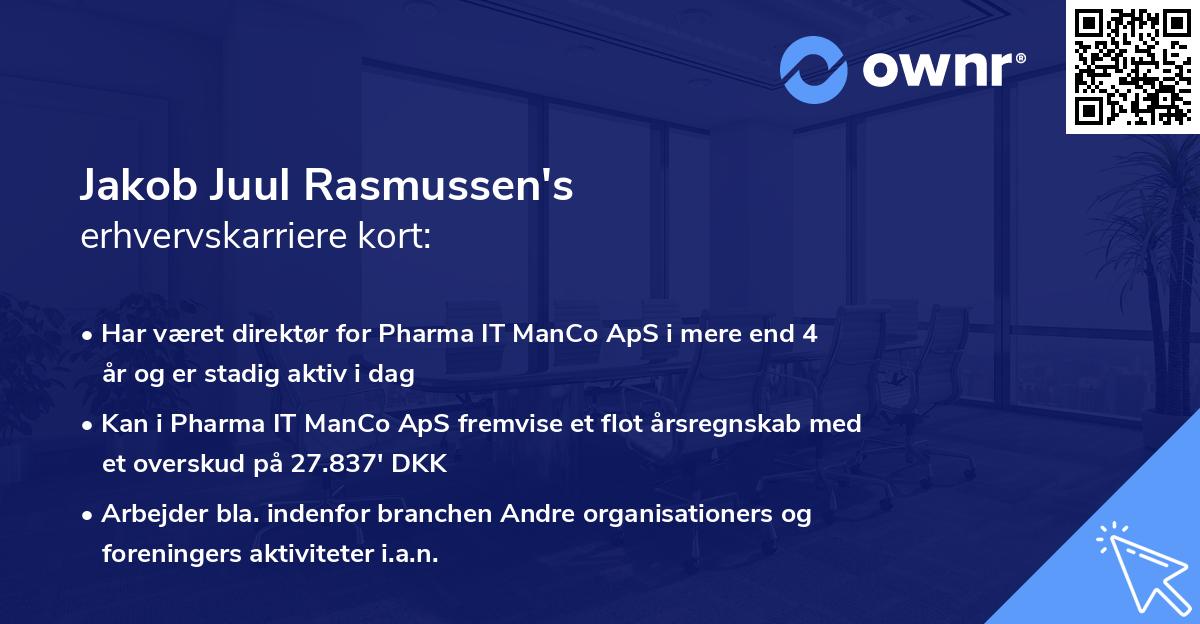Jakob Juul Rasmussen's erhvervskarriere kort