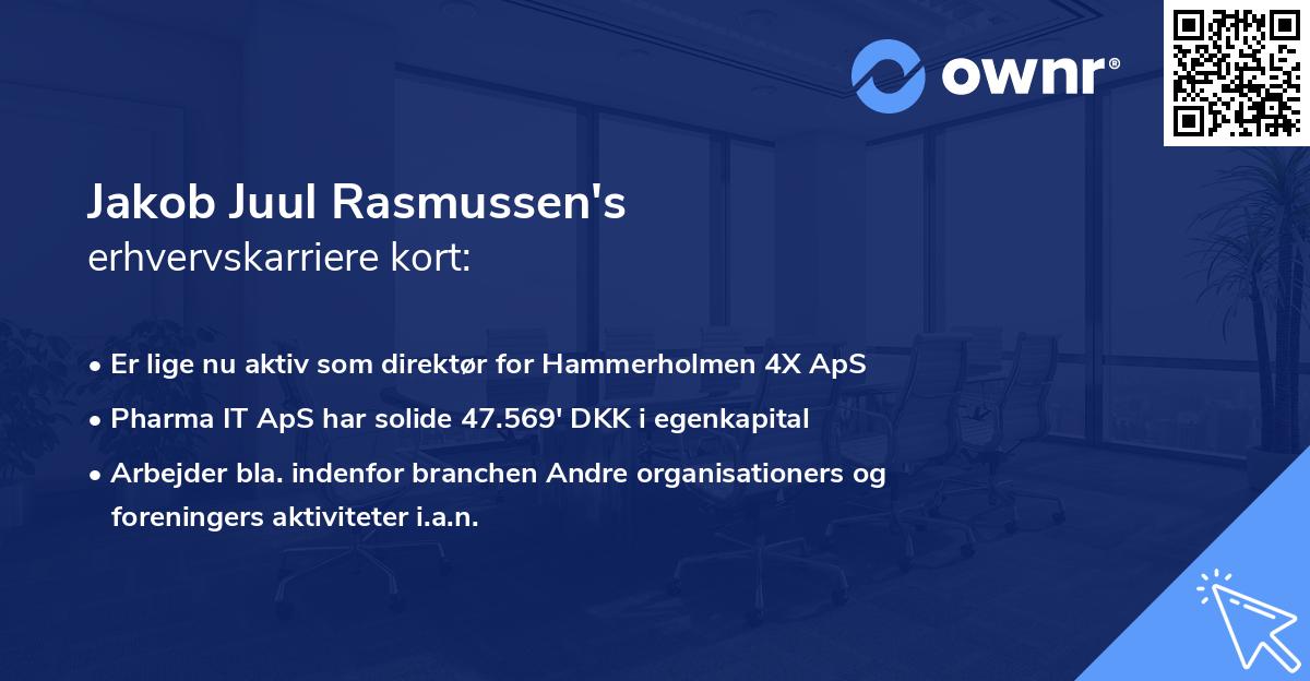 Jakob Juul Rasmussen's erhvervskarriere kort