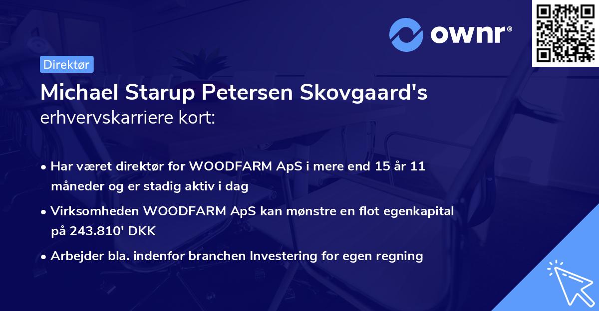 Michael Starup Petersen Skovgaard's erhvervskarriere kort