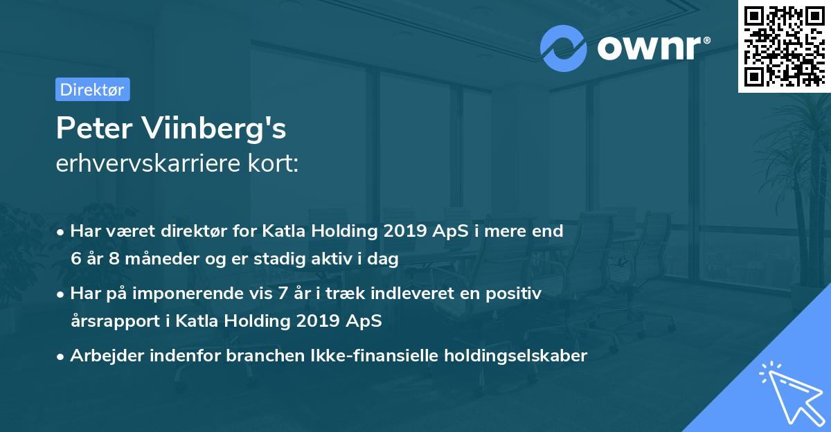 Peter Viinberg's erhvervskarriere kort