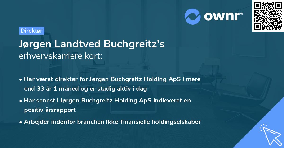 Jørgen Landtved Buchgreitz's erhvervskarriere kort
