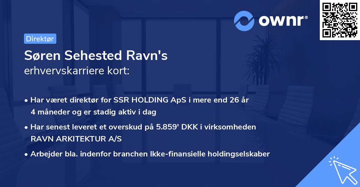 Søren Sehested Ravn's erhvervskarriere kort