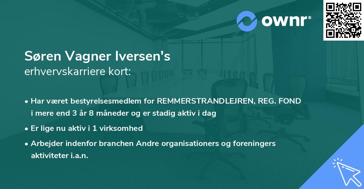 Søren Vagner Iversen's erhvervskarriere kort