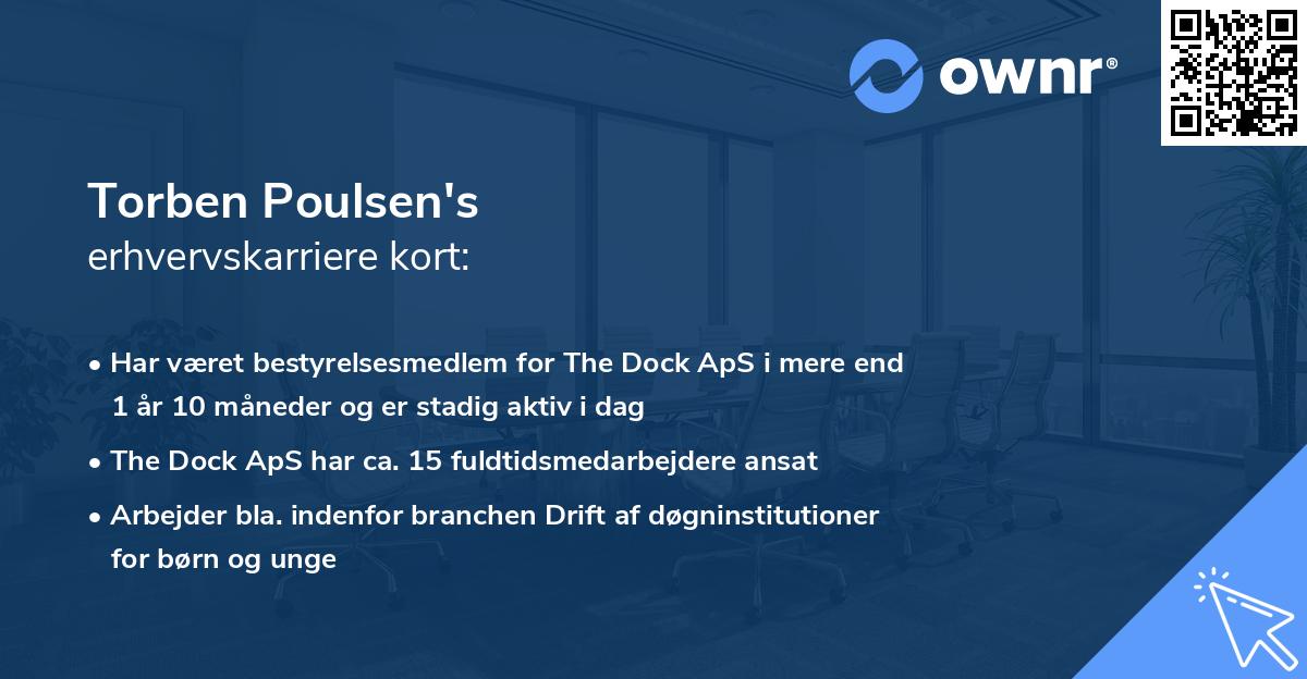 Torben Poulsen's erhvervskarriere kort