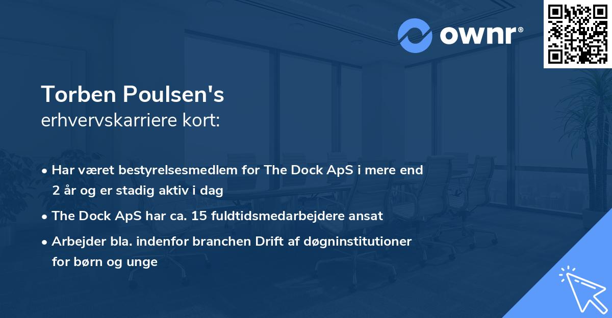 Torben Poulsen's erhvervskarriere kort