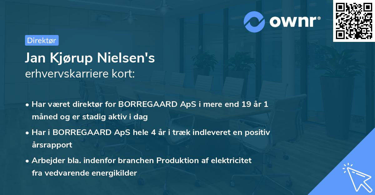 Jan Kjørup Nielsen's erhvervskarriere kort