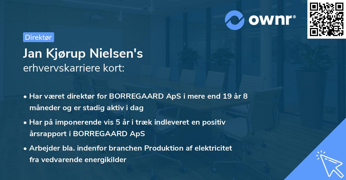 Jan Kjørup Nielsen's erhvervskarriere kort