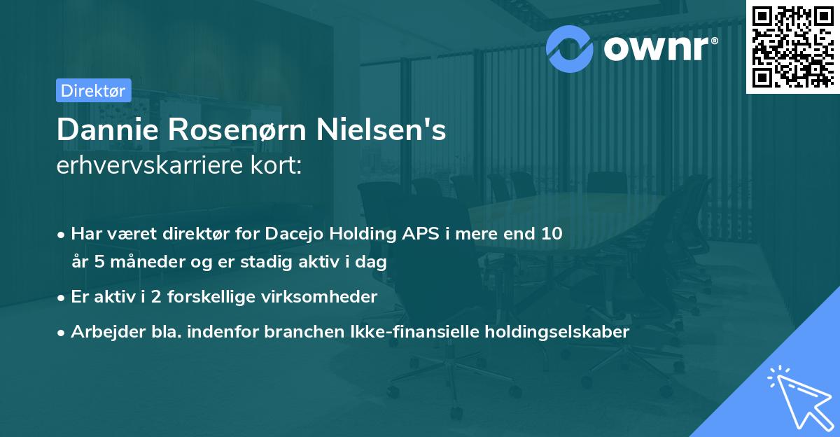 Dannie Rosenørn Nielsen's erhvervskarriere kort