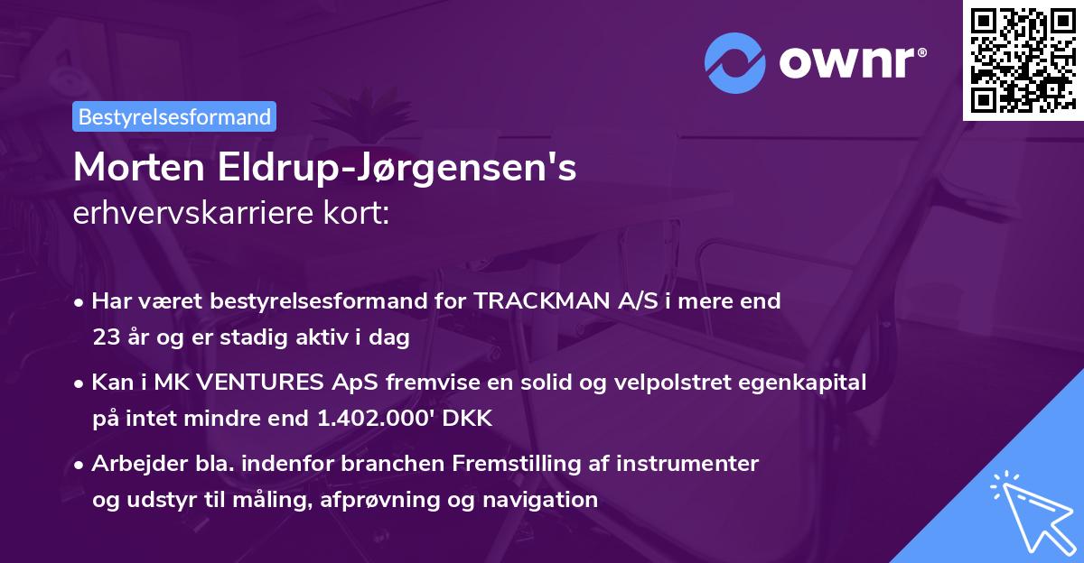 Morten Eldrup-Jørgensen's erhvervskarriere kort