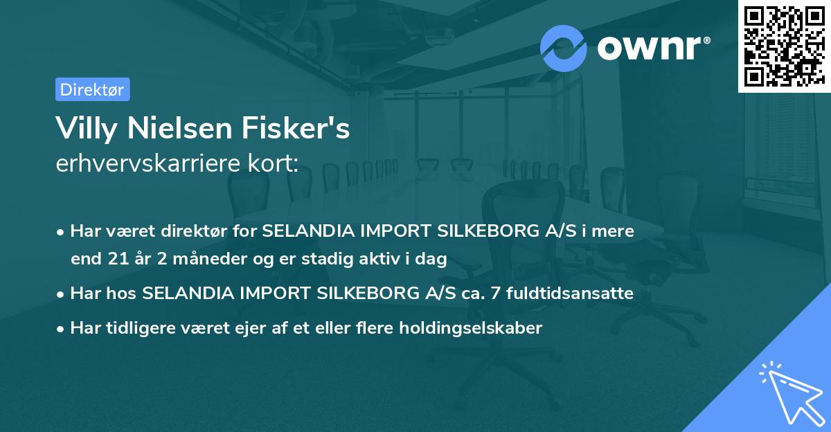 Villy Nielsen Fisker's erhvervskarriere kort