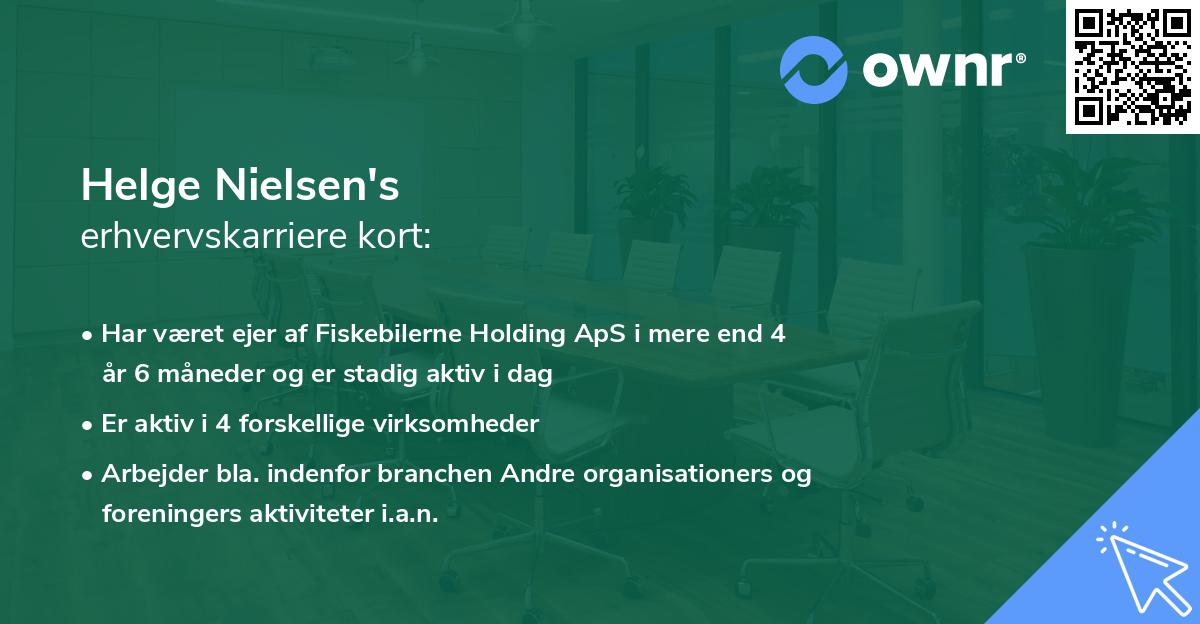 Helge Nielsen's erhvervskarriere kort