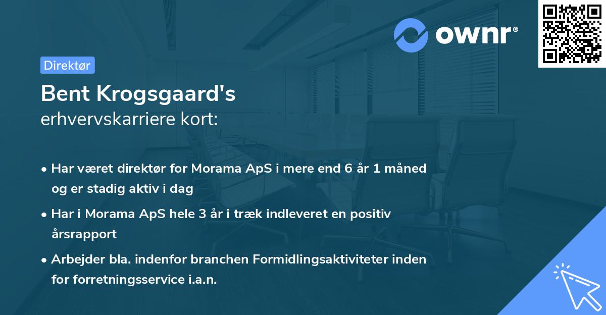 Bent Krogsgaard's erhvervskarriere kort
