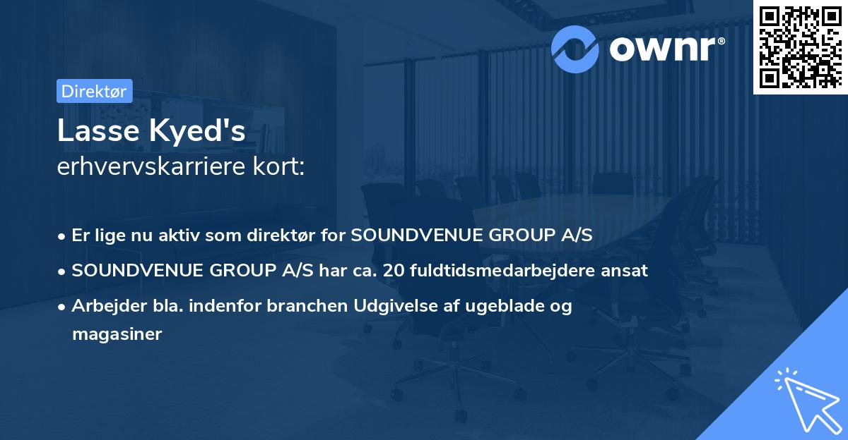 Lasse Kyed's erhvervskarriere kort