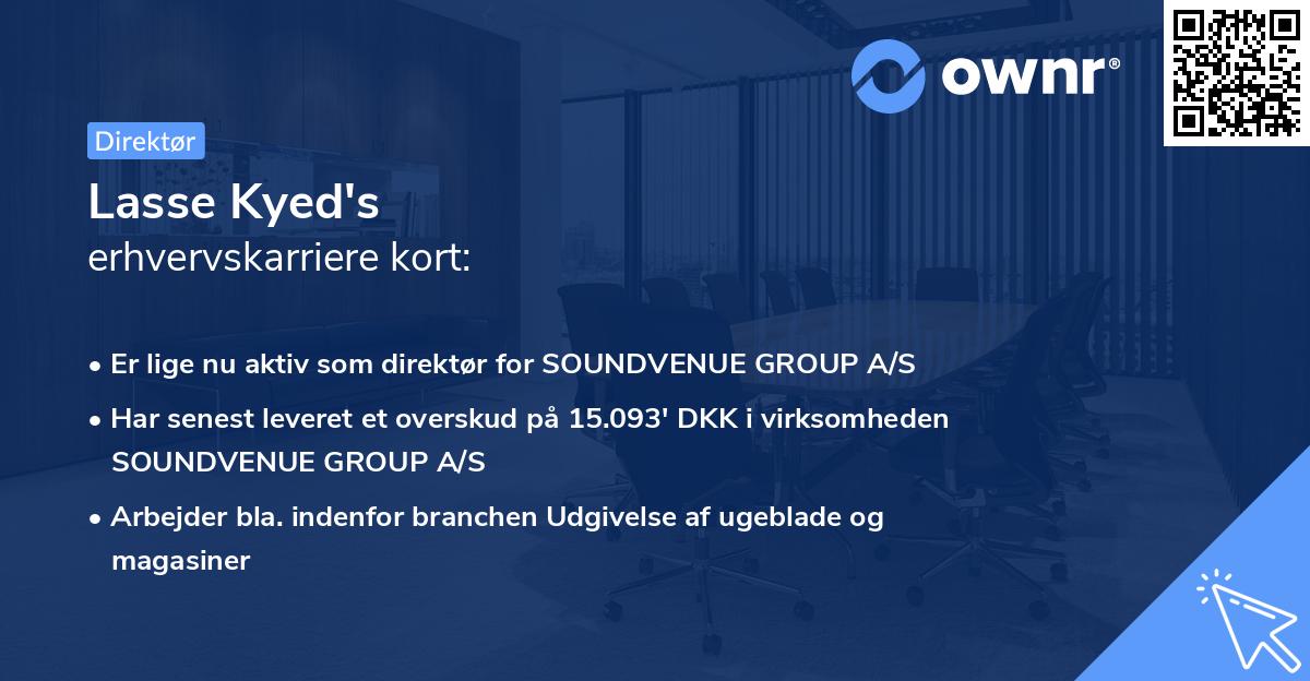 Lasse Kyed's erhvervskarriere kort