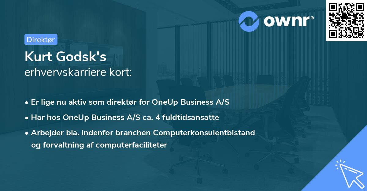 Kurt Godsk's erhvervskarriere kort
