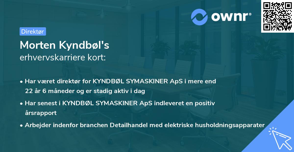 Morten Kyndbøl's erhvervskarriere kort