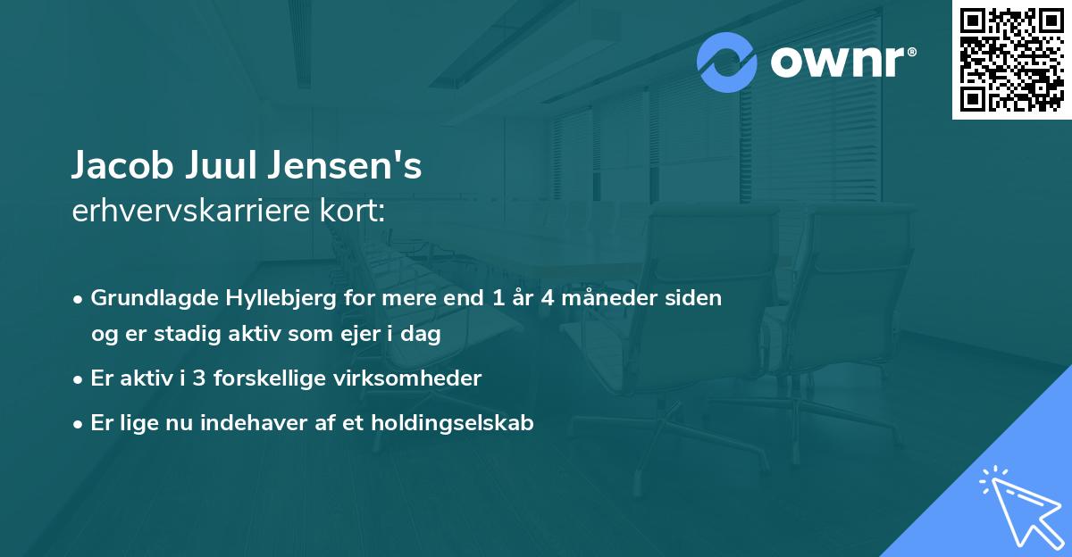 Jacob Juul Jensen's erhvervskarriere kort