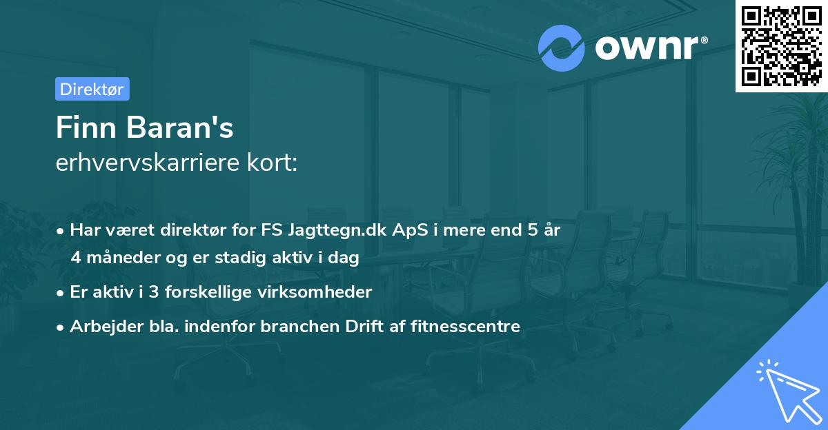 Finn Baran's erhvervskarriere kort