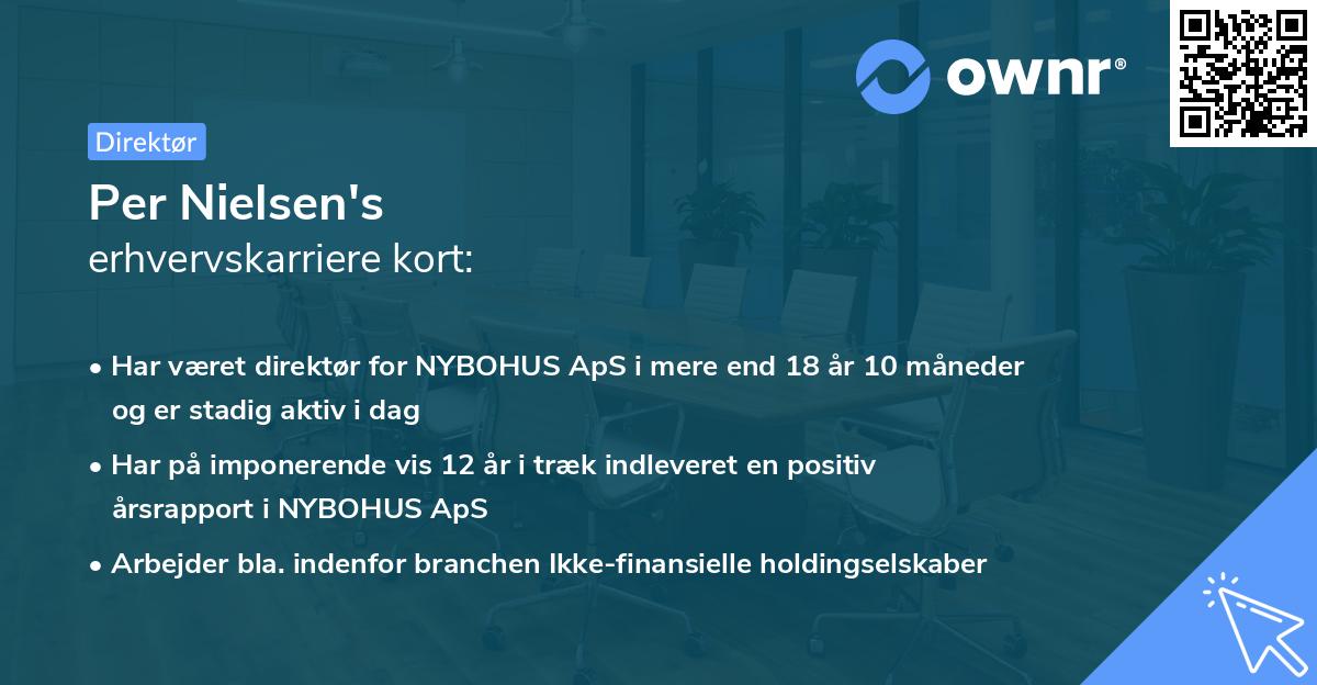 Per Nielsen's erhvervskarriere kort