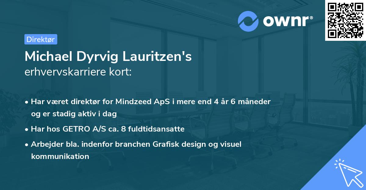 Michael Dyrvig Lauritzen's erhvervskarriere kort
