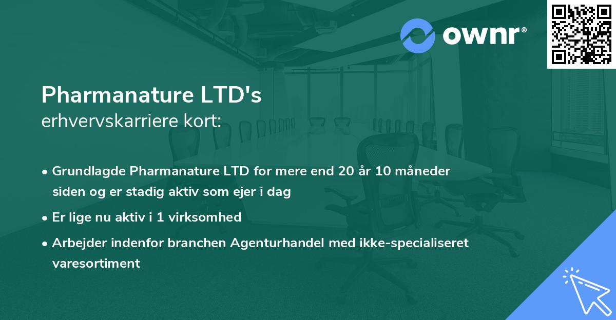 Pharmanature LTD's erhvervskarriere kort