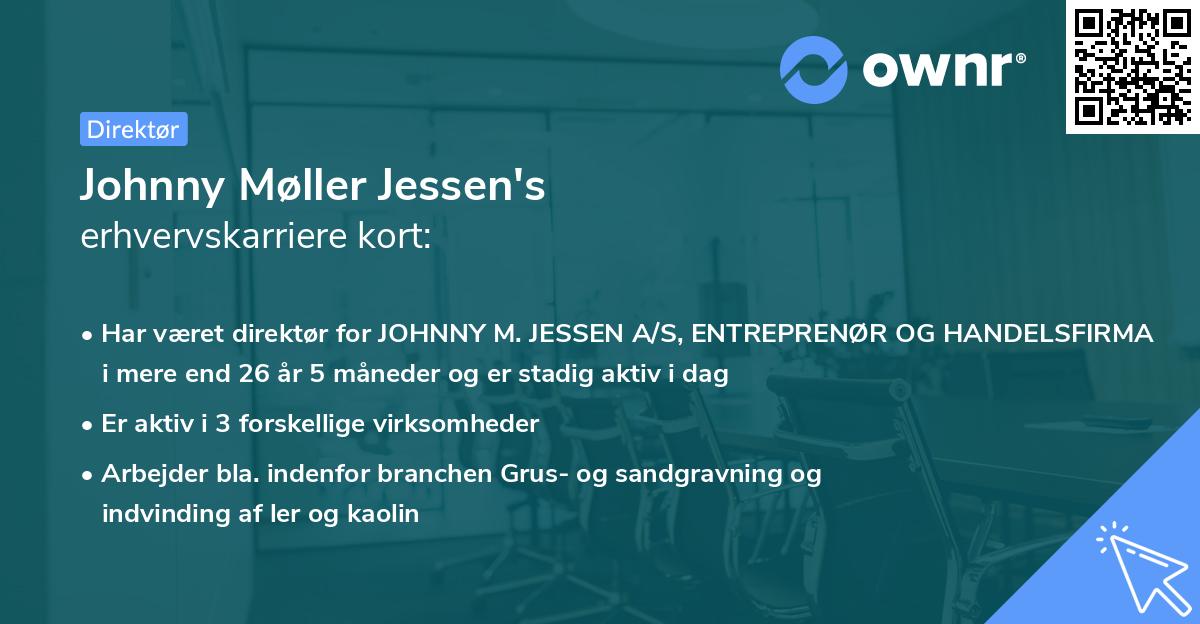 Johnny Møller Jessen's erhvervskarriere kort