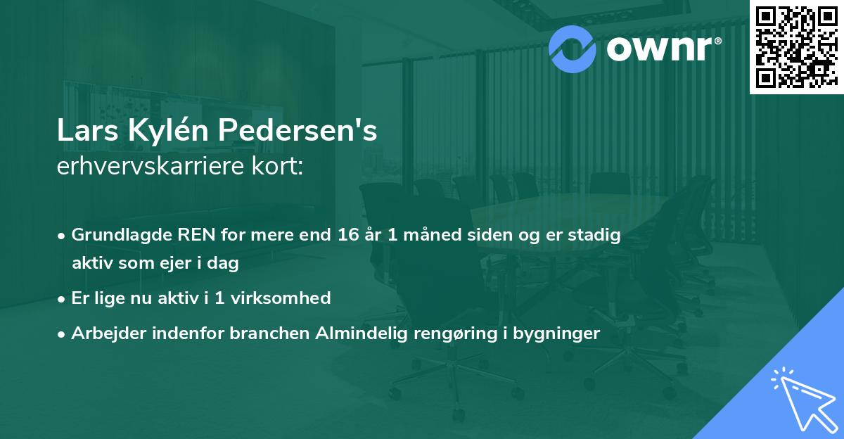 Lars Kylén Pedersen's erhvervskarriere kort
